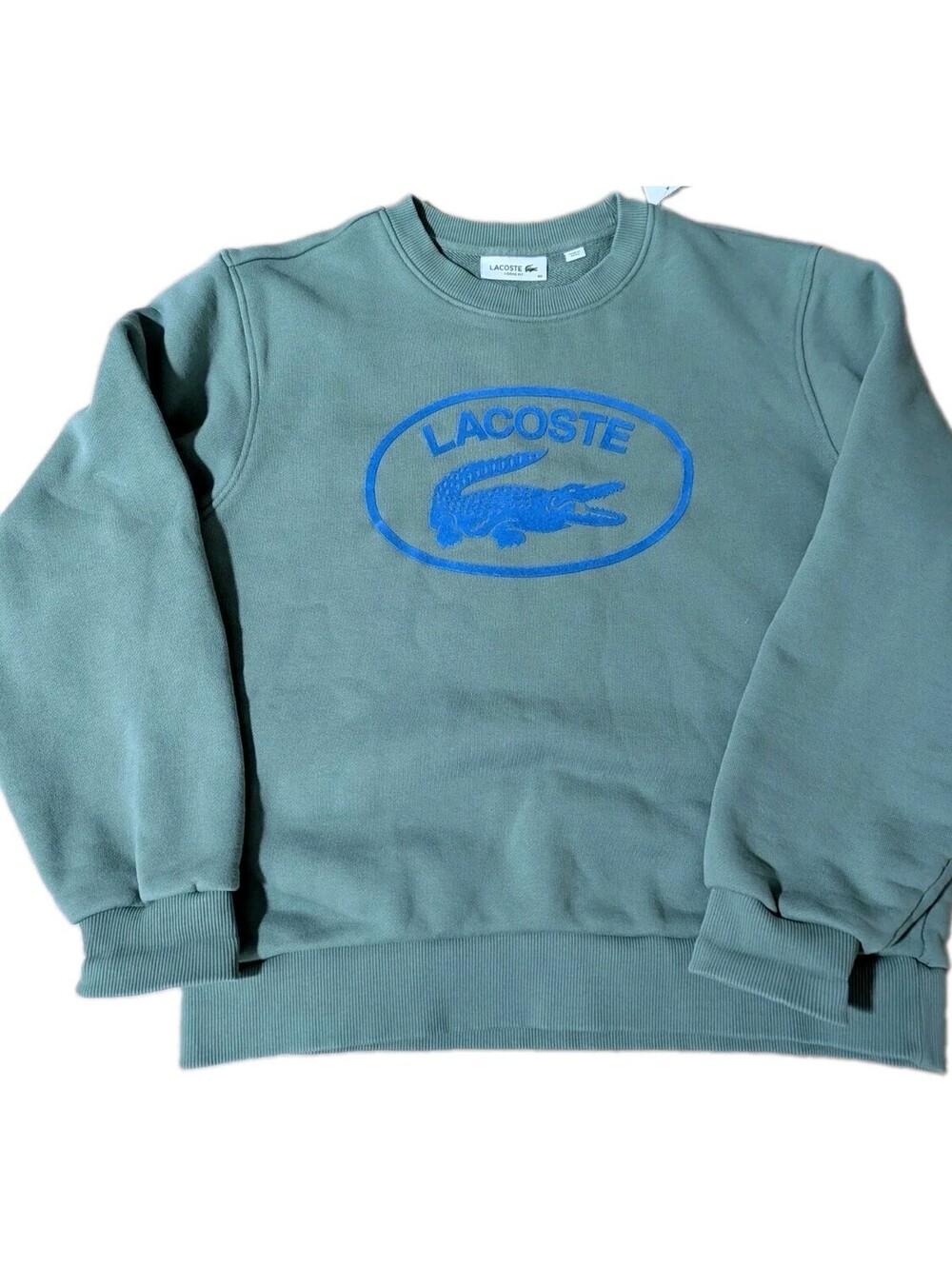 LACOSTE Authentic Women's Loose Fit Organic Sweatshirt Size 40 Medium